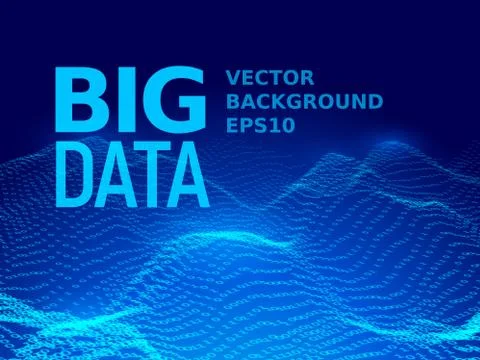 Big data. Binary code background Illustrazione stock