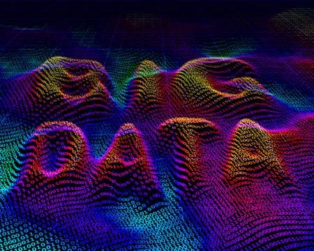 Big data. Binary code background 스톡 일러스트