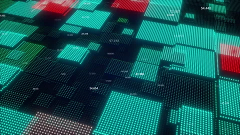 Big data binary code futuristic information technology, Transferring of big data Stock Footage 336530110