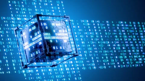 Big data. Binary. Hacker. Data storage. Chat AI. AI. Quantum computer. ECH Stock Footage 315741675