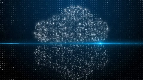 Big data binary visualization cloud computing internet of things IOT Stock Footage 109466481