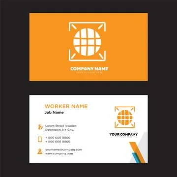 Big data business card design Free Stock Illustration