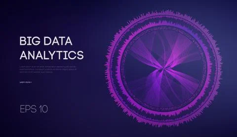 Big Data. Business inteligence technology background. Binary code algorithms Stock Illustration