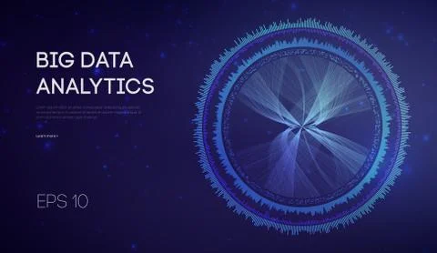 Big Data. Business inteligence technology background. Binary code algorithms Stock Illustration