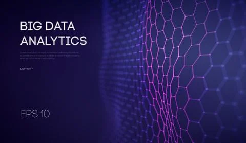 Big Data. Business inteligence technology background. Binary code algorithms イラスト素材