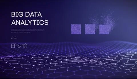 Big Data. Business inteligence technology background. Binary code algorithms Stock Illustration