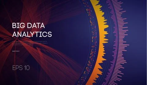 Big Data. Business inteligence technology background. Binary code algorithms Illustrazione stock