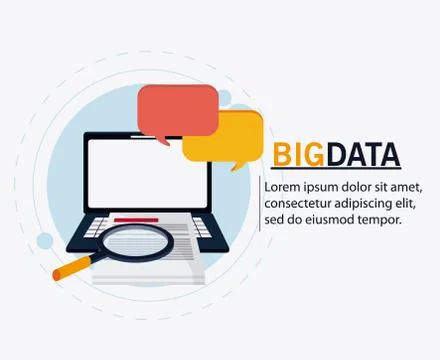 Big data center base and web hosting icon set Illustrazione stock