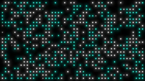 Big Data Center Lights and Dot Connections Stock Footage 337445413