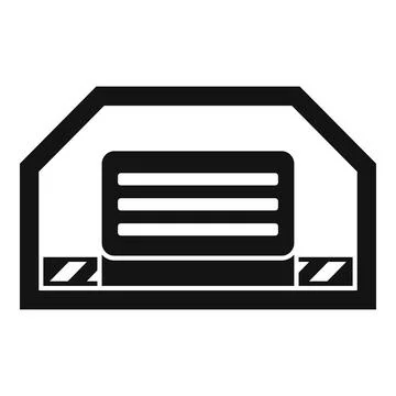 Big data center with servers processing information Stock Illustration