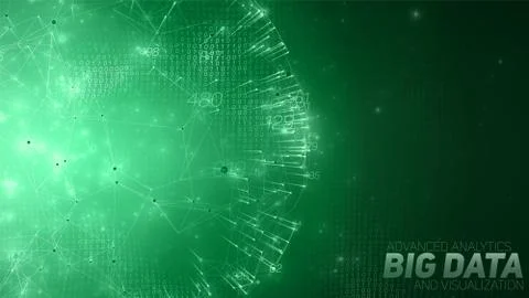 Big data circular visualization. Futuristic space infographic. Information ae Stock Illustration