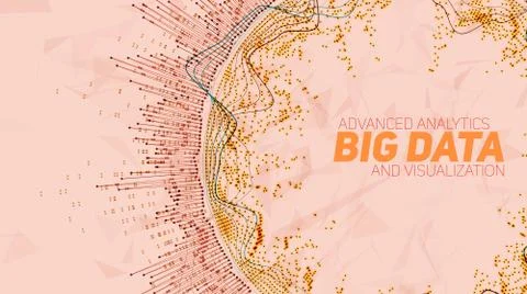 Big data circular visualization. Futuristic infographic. Information aestheti Stock Illustration