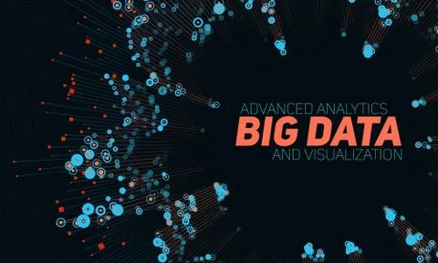 Big data circular visualization. Futuristic infographic. Information aestheti Stock Illustration
