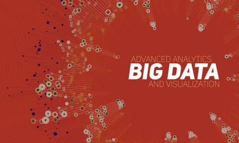 Big data circular visualization. Futuristic infographic. Information aestheti 스톡 일러스트
