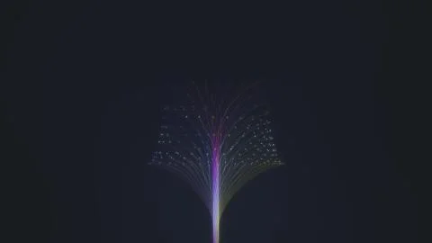 Big data cloud binary database concept telecommunication and global internet of Illustrazione stock