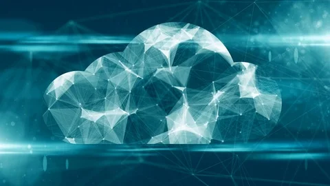 Big data cloud computing internet of things IoT fintech online storage Stock Footage 80440864