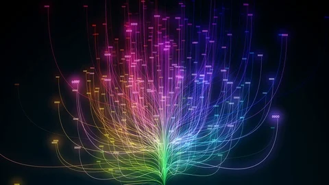 Big data cloud computing internet of things IOT AI network technology Stock Footage 102683128