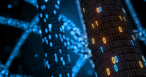 Big data cloud computing internet of things IOT AI network technology.  Stock Footage 107433915