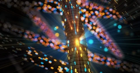 Big data cloud computing internet of things IOT AI network technology. Stock Footage 107435960