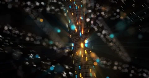 Big data cloud computing internet of things IOT AI network technology. Stock Footage 107436133