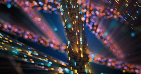 Big data cloud computing internet of things IOT AI network technology. Stock Footage 107436956