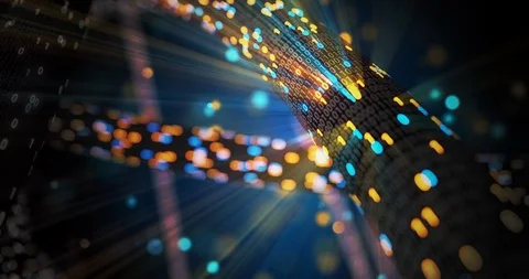 Big data cloud computing internet of things IOT AI network technology. Stock Footage 107437028