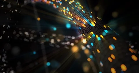 Big data cloud computing internet of things IOT AI network technology. Stock Footage 107437119
