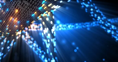 Big data cloud computing internet of things IOT AI network technology. Stock Footage 107498901