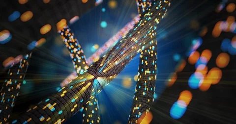 Big data cloud computing internet of things IOT AI network technology. Stock Footage 107500138