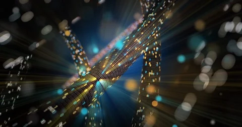 Big data cloud computing internet of things IOT AI network technology. Stock Footage 107500193