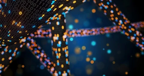 Big data cloud computing internet of things IOT AI network technology. Stock Footage 107500674