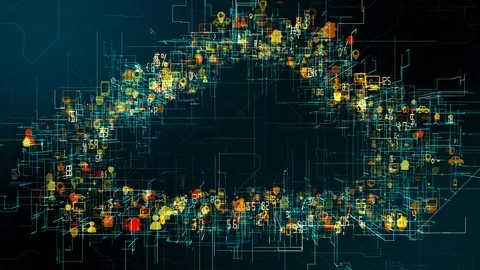 Big data cloud computing internet of things network communication Stock Footage 108694752