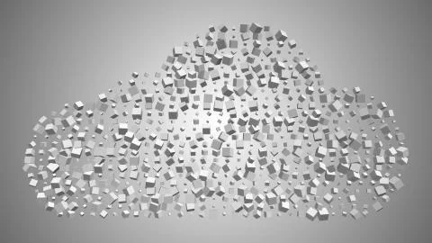 Big data cloud computing internet of things IoT online storage technology イラスト素材