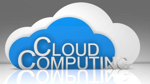 Big data cloud computing internet of things IoT fintech online storage network t Stockillustratie