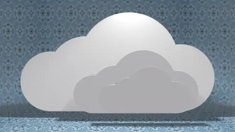 Big data cloud computing internet of things IoT online storage technology 스톡 일러스트