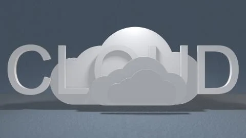 Big data cloud computing internet of things IoT online storage technology Stockillustratie