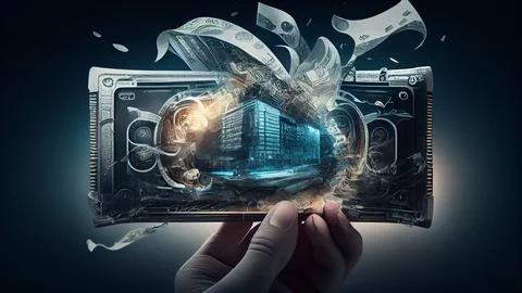 Big data cloud computing. Mixed media. Mixed media. Mixed media Stock Illustration