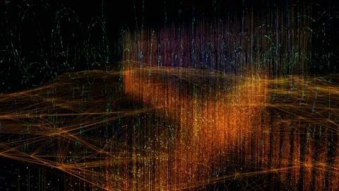 Big data cloud computing, Technology concept. AI network and Internet of things. Stock Footage 113198877