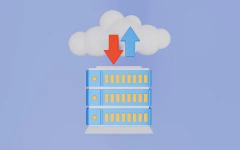 Big data for cloud, network, computing, database, server and connection design 스톡 일러스트