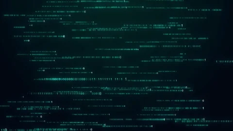 Big data code running blue futuristic information technology computer Digital Stock Footage 278044036