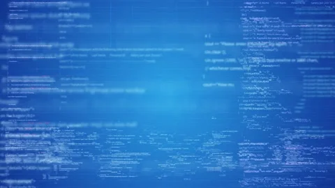 Big data code string technology background Stock Footage 167762309