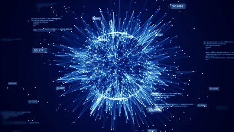 Big data collection technology concept It is a powerful computing system that ca Stock Footage 211256830