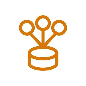 Big Data Color Line Icon Editable Stroke Vector Symbol Stock Illustration