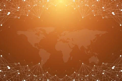 Big data complex. Graphic abstract background communication. Perspective Illustrazione stock