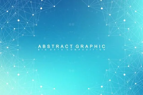 Big data complex. Graphic abstract background communication. Perspective Stock Illustration