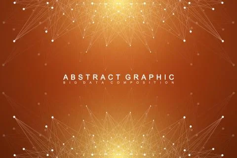 Big data complex. Graphic abstract background communication. Perspective Stock Illustration