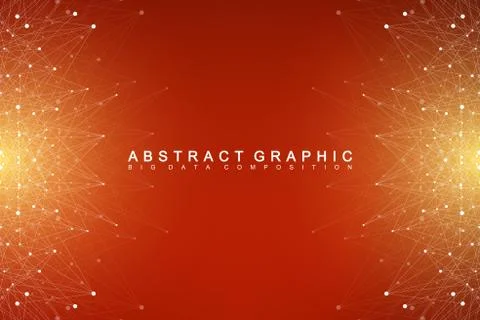 Big data complex. Graphic abstract background communication. Perspective Illustrazione stock