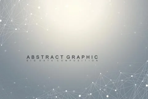 Big data complex. Graphic abstract background communication. Perspective Stock Illustration