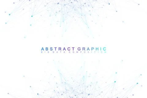 Big data complex. Graphic abstract background communication. Perspective 스톡 일러스트