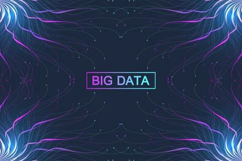 Big data complex. Graphic abstract background communication. Perspective Stock Illustration